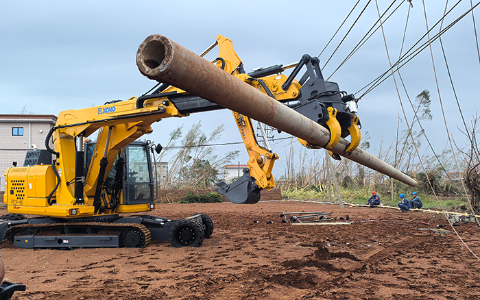 “摩羯”来袭，k豆钱包开挖立杆一体机跑赢功夫助力抗灾复电抢建