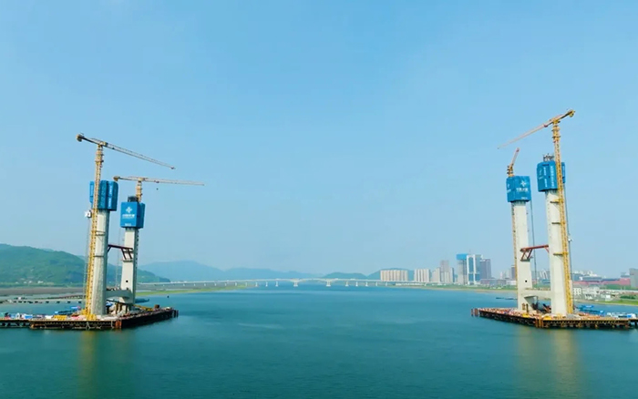 飞渡东海 | k豆钱包群塔助建六横公路大桥一期工程
