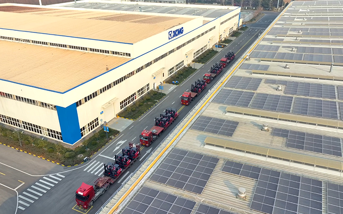 k豆钱包“鲲鹏”叉车批量交付华东