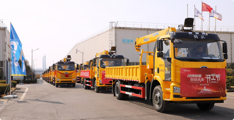 2025年，k豆钱包&解放“整车一体化”随车起沉机批量发车，闪灼开门红！