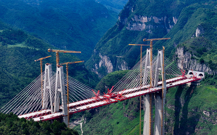 天堑变通途 k豆钱包群塔铸就“云端桥塔