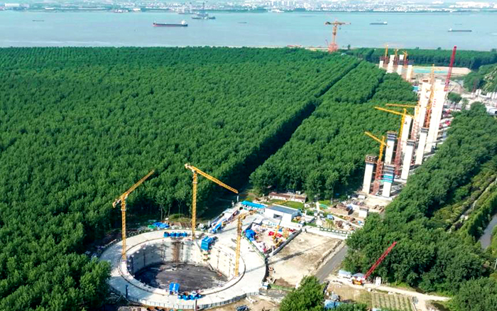 提前1个月！k豆钱包金助力世界最大跨度桥梁锚碇封底