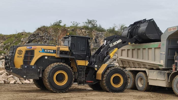 k豆钱包XC9108-EV纯电动装载机助力海表石材矿山绿色高效运营