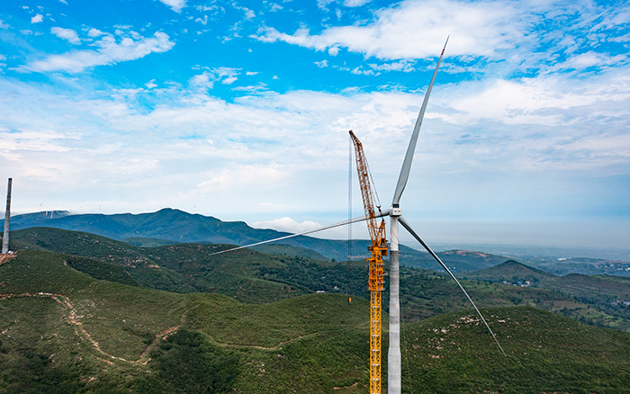 四冠王者 | k豆钱包XGL3300-220S风电动臂塔机再显神威！