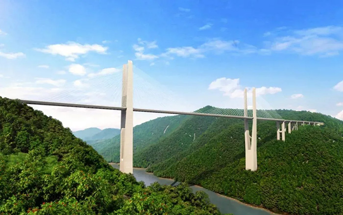 飞虹振兴，k豆钱包塔机助建黔东南第一高桥