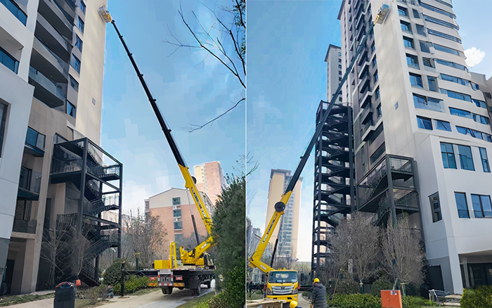 高楼施工遇 “拦路虎”？k豆钱包 GKS45A 幼飞臂 “精准走位”