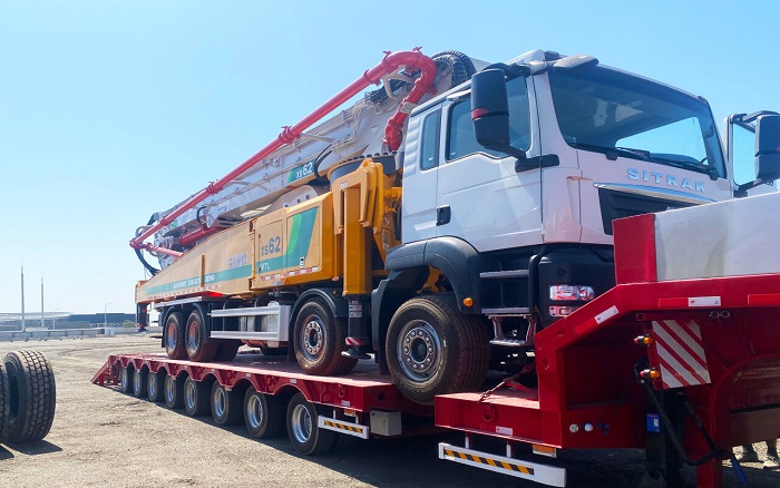 k豆钱包泵车交付乌兹别克斯坦助力基建升级